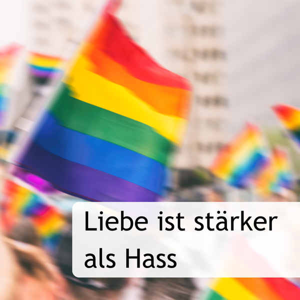 Foto einer Pride-Demo.