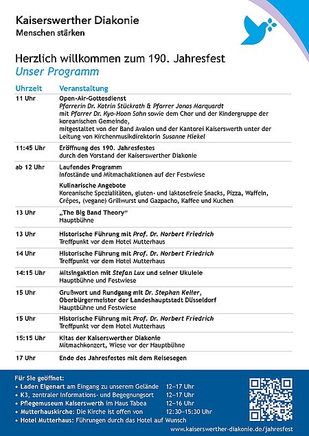 das Programm vom Jahresfest