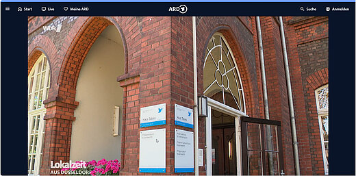 Screenshot des WDR-Beitrags über das Haus Tabea