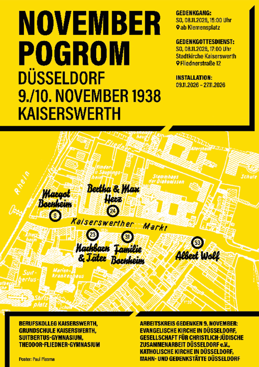 Plakat zum Gedenkgang 