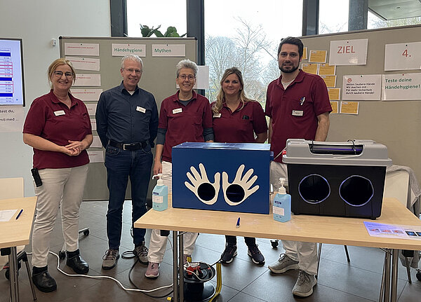 Das Team der Klinikhygiene beim Aktionstag Saubere Hände