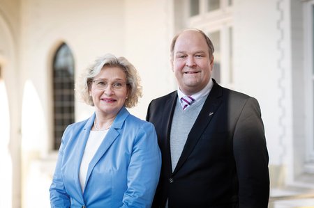 Pfarrerin Ute Schneider-Smietana und Dr. Holger Stiller