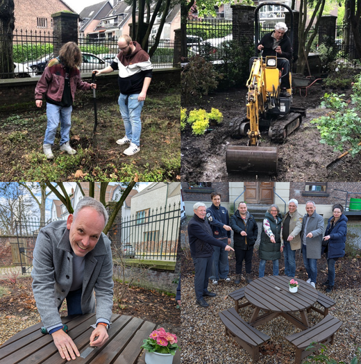 Gartenarbeiten und Spendenübergabe